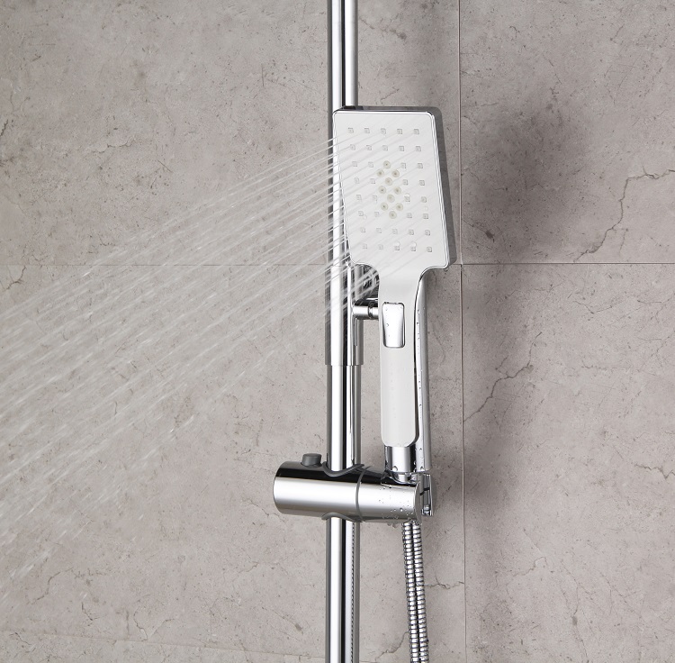 Système de douche salle de bain Chrome cascade pluie robinet de douche robinet mitigeur de bain ensemble de robinet de baignoire