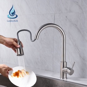 Nouveaux produits 304 robinet de cuisine sanitaire robinet extractible torneira cozinha monocomando