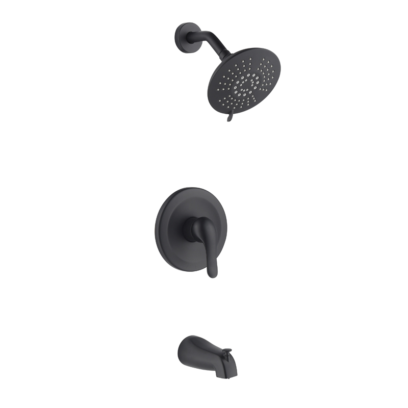 Kits de garniture de robinet de douche de salle de bains dissimulés fixés au mur en laiton avec vanne d'équilibrage de pression