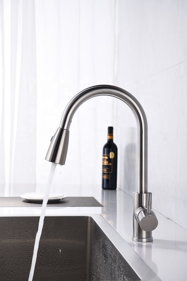 Nouveaux produits 304 robinet de cuisine sanitaire robinet extractible torneira cozinha monocomando