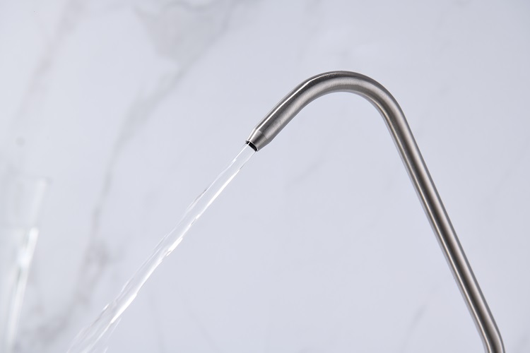 Les robinets d'eau professionnels filtrent le robinet d'évier de lavabo à poignée unique