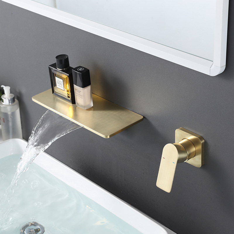Robinet de bassin de cascade de salle de bain en laiton de haute qualité pour maison de luxe
