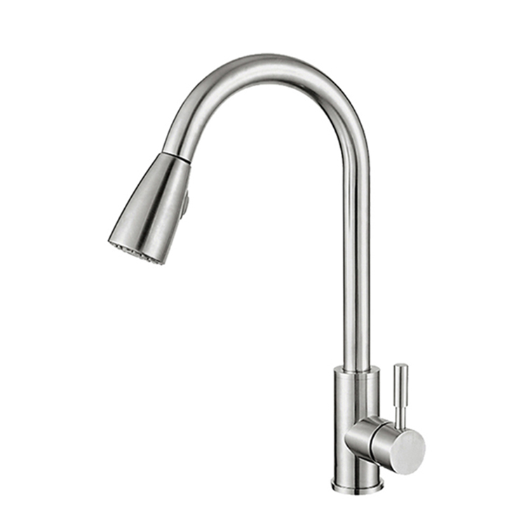 Nouveau design en gros robinet d'évier de cuisine pulvérisateur à double fonction robinets de cuisine à levier unique