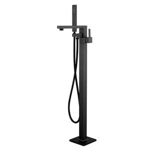 Robinet de baignoire de robinets de douche noirs de stand libre de plancher direct d'usine chaude pour le prix de vente