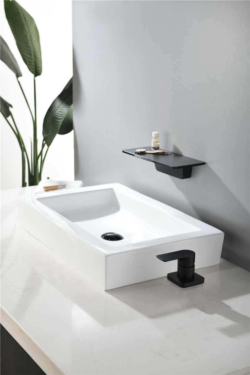 Robinet mitigeur de lavabo mural robinets noirs robinet de lavage or robinets de salle de bain montage en laiton moderne